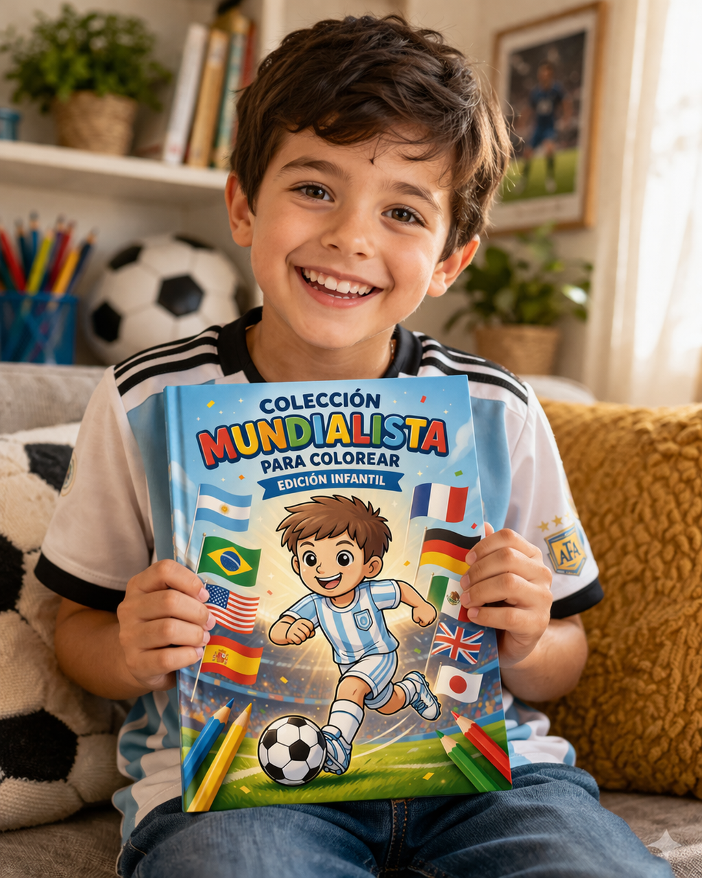 Colección Mundialista Infantil para Colorear - Libro Digital